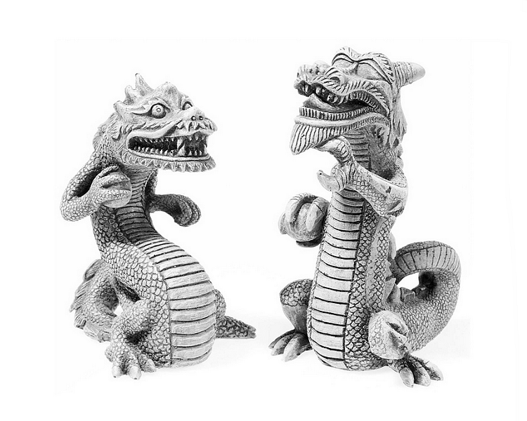 Classic Balinese Dragon - Set of 2